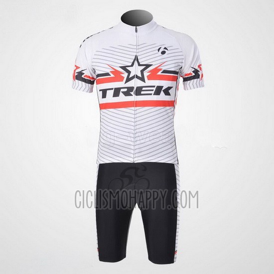 Trek Cycling Jersey Bib Short 2011 Short Sleeve White